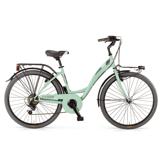 AGORA 28 Inch Damesfiets met 6 Versnellingen en Batterijverlichting AGORA 28 Inch Damesfiets met 6 Versnellingen en Batterijverlichting